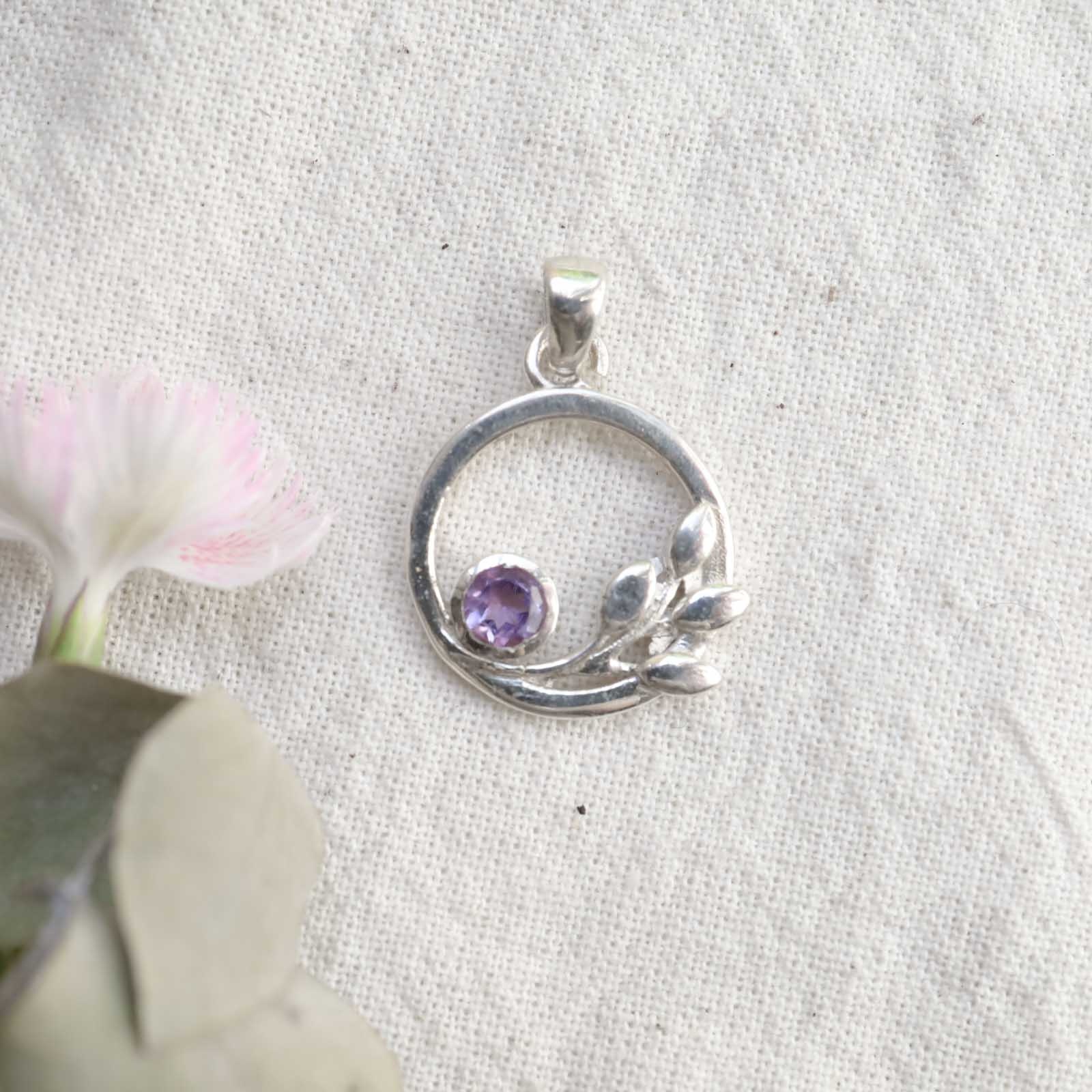 Amethyst Pendant - Botanica