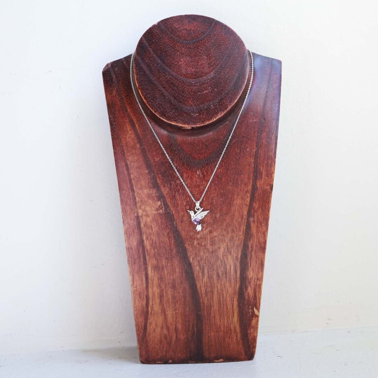 Pendentif Améthyste - Colibri