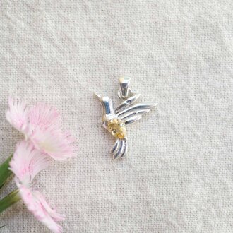 Citrine Pendant - Colibri