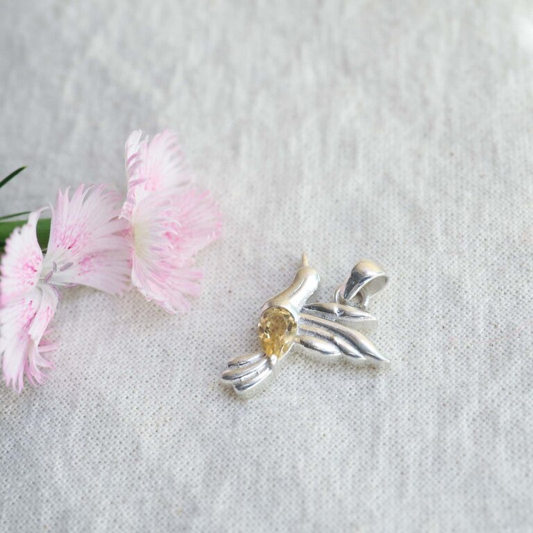 Citrine Pendant - Colibri