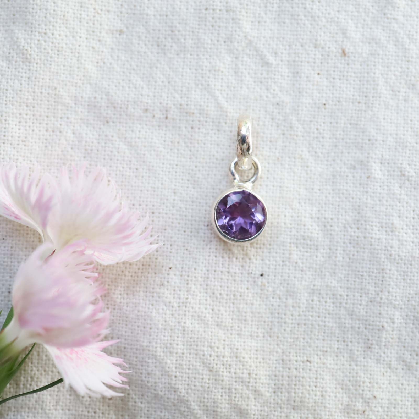Amethyst Pendant - Faceted