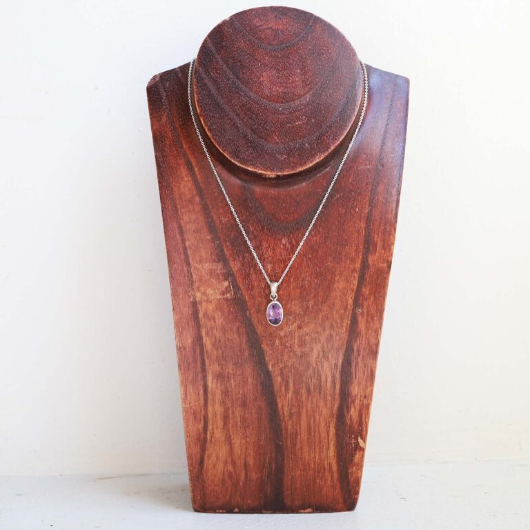Pendentif Améthyste - Ovale