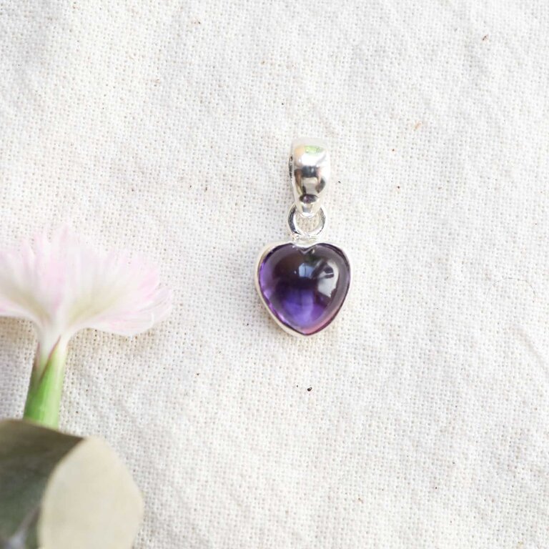 Amethyst Pendant - Coeur
