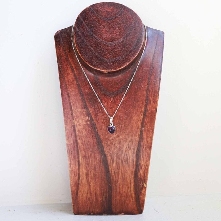 Pendentif Améthyste - Coeur