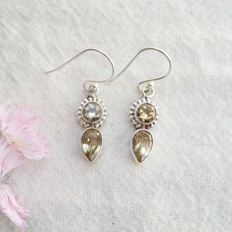 Boucles d'oreilles Citrine - Santolina