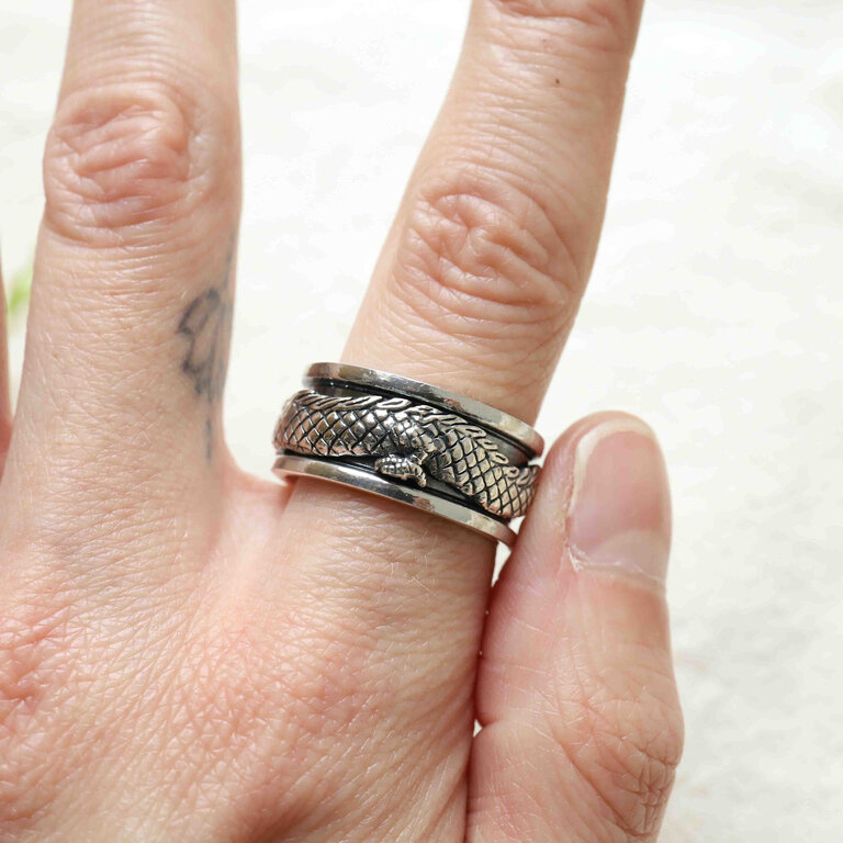 Silver Ring - Dragon