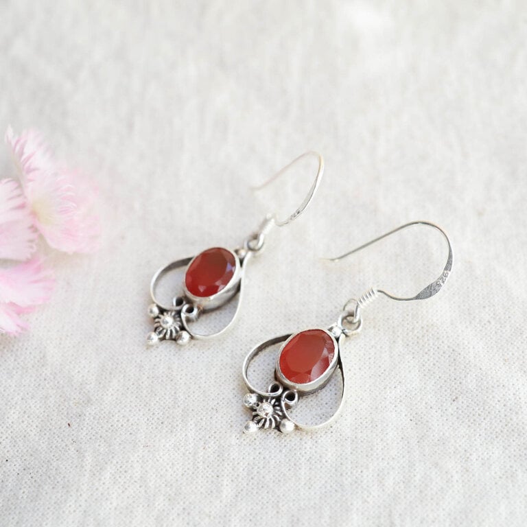 Boucles d'oreilles Cornaline - Vénus