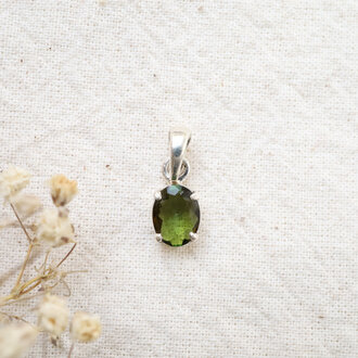 Pendentif Tourmaline verte - Facetté