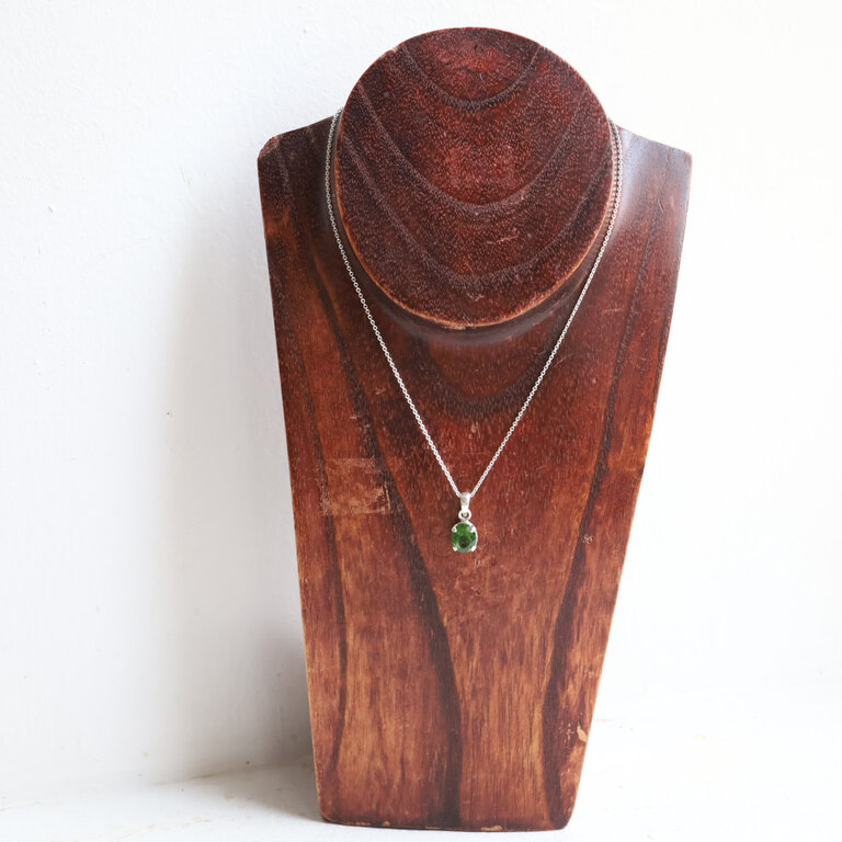 Pendentif Tourmaline verte - Facetté