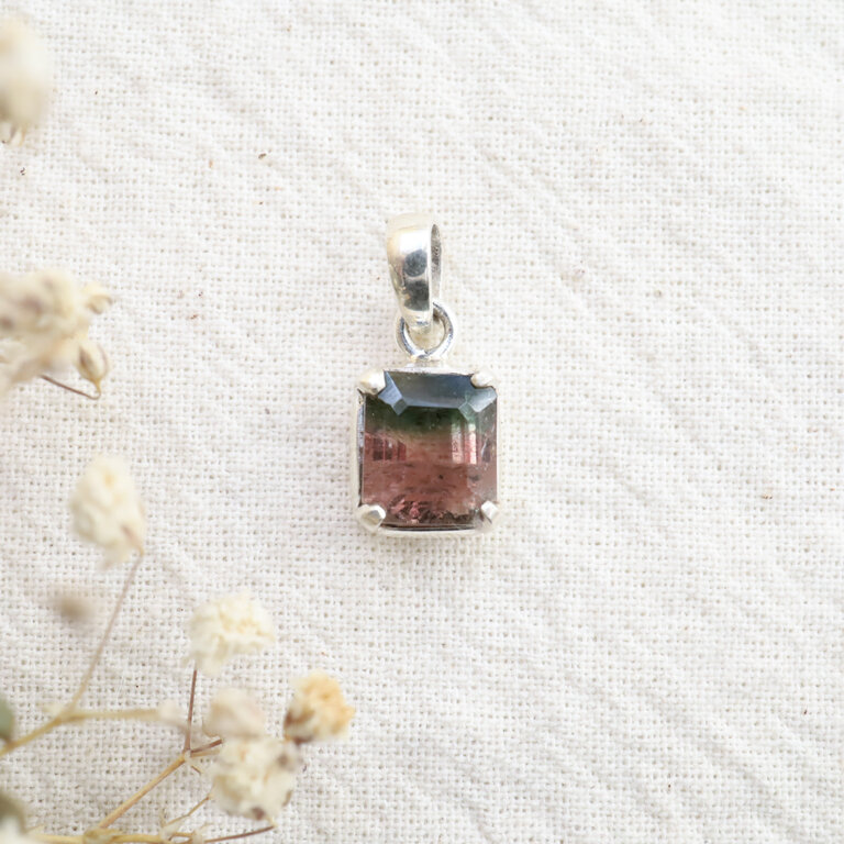 Bicolor Tourmaline Pendant - Douceur