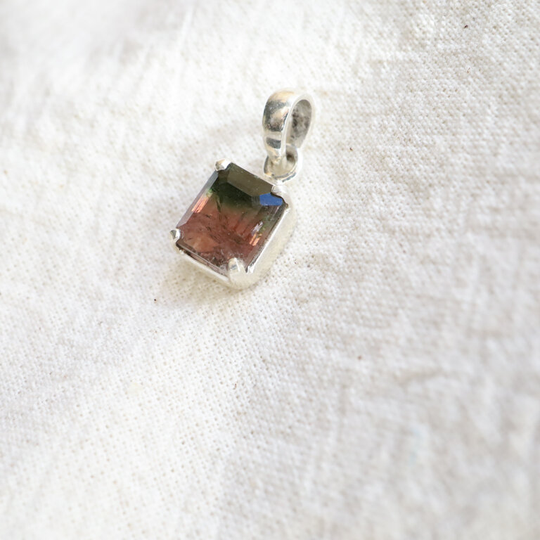 Pendentif Tourmaline bicolore - Douceur