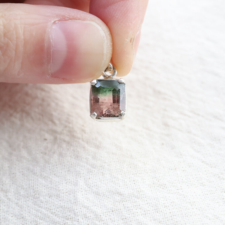 Bicolor Tourmaline Pendant - Douceur