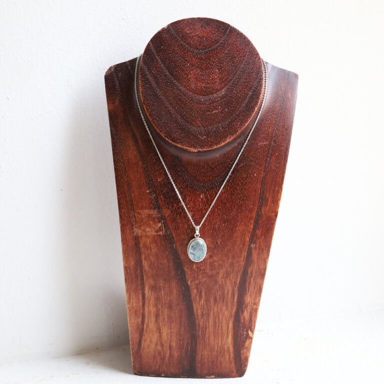 Aquamarine Pendant - Hortensia small