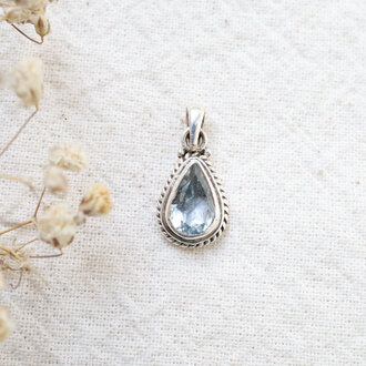 Aquamarine Pendant - Goutte