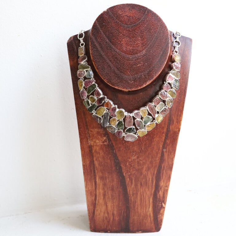 Collier Tourmaline mixte brut - Hathor