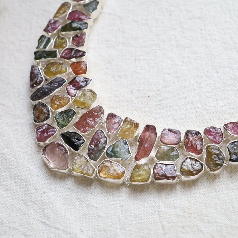 Collier Tourmaline mixte brut - Hathor