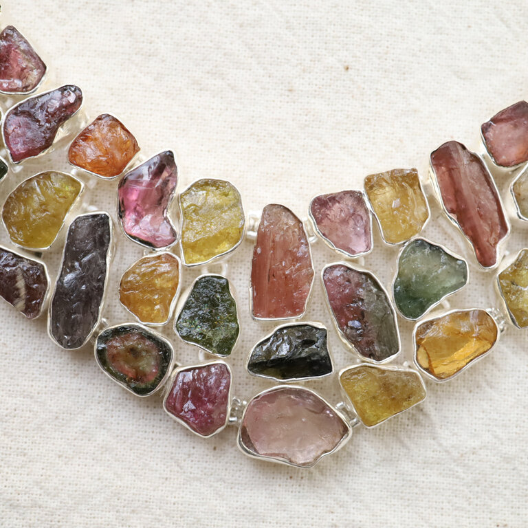 Collier Tourmaline mixte brut - Hathor