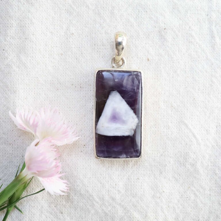 Pendentif Améthyste - Rectangle