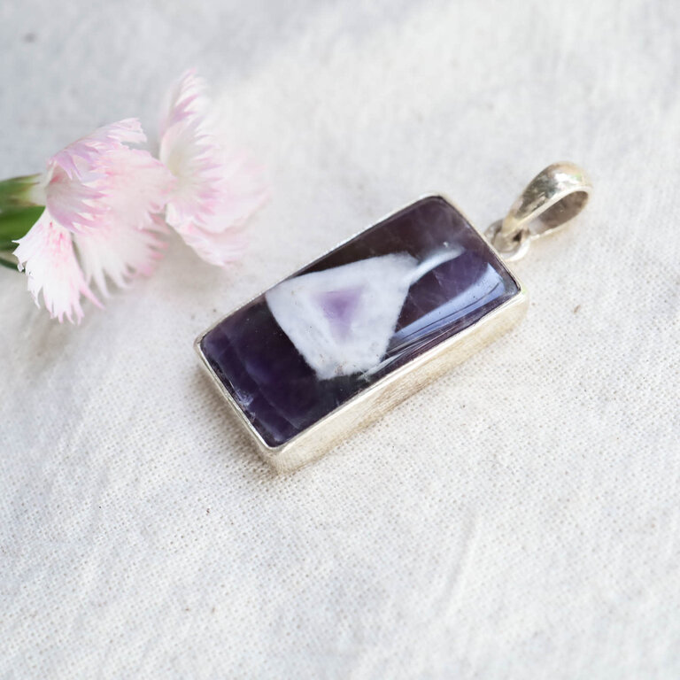 Amethyst Pendant - Rectangle
