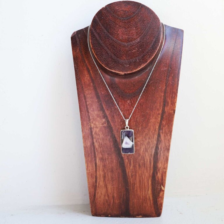 Pendentif Améthyste - Rectangle