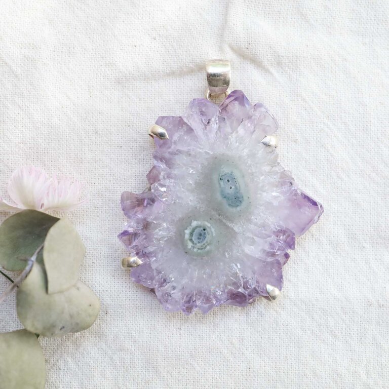 Amethyst Pendant - Flora