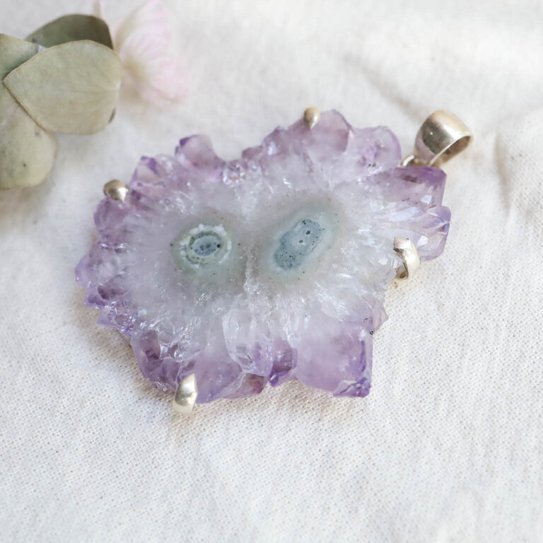 Amethyst Pendant - Flora