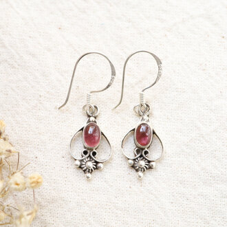 Pink Tourmaline earrings - Vénus