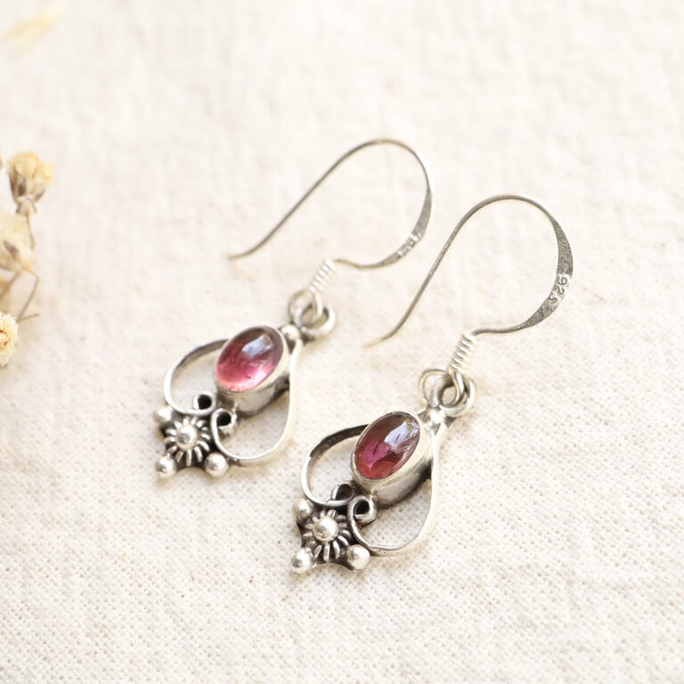 Pink Tourmaline earrings - Vénus