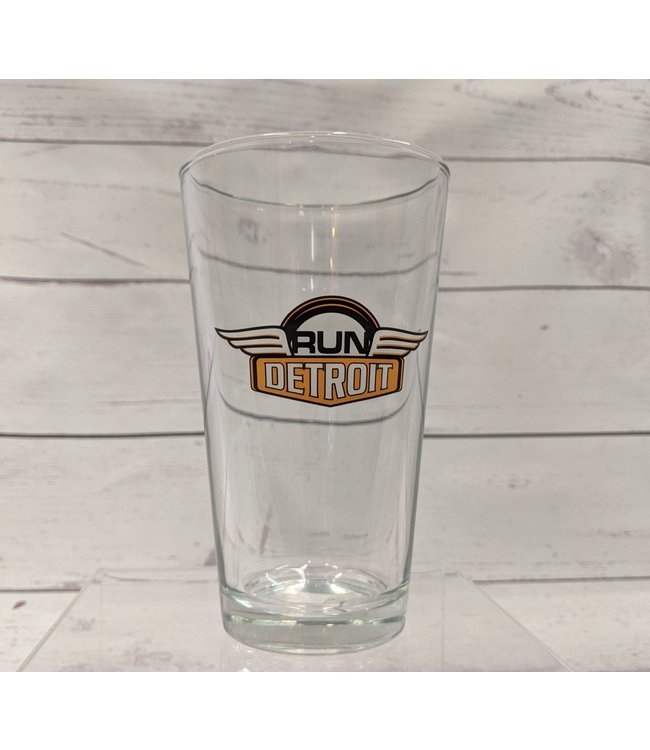 RUNdetroit Pint Glass RUNdetroit