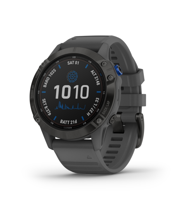 Fenix 6 PRO-Solar Black with Slate Gray Band