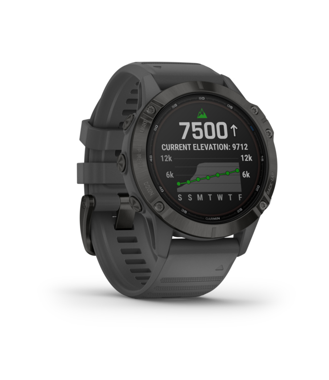 Fenix 6 PRO-Solar Black with Slate Gray Band
