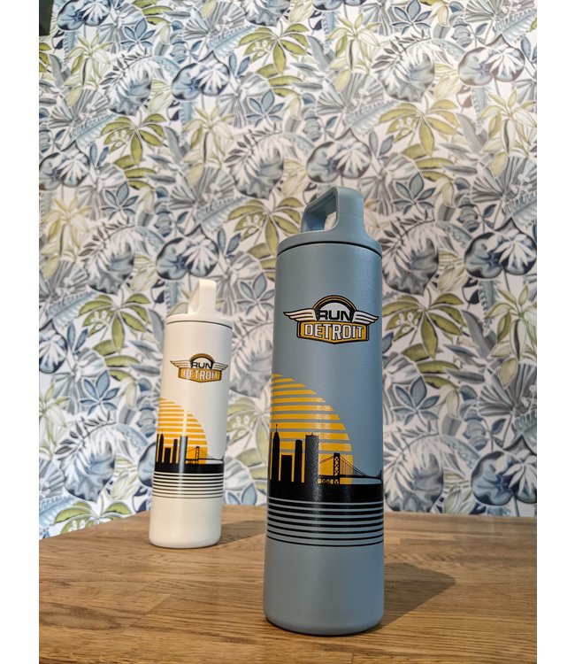 RUNdetroit Wide Mouth Water Bottle 20oz