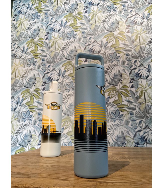 RUNdetroit Wide Mouth Water Bottle 20oz