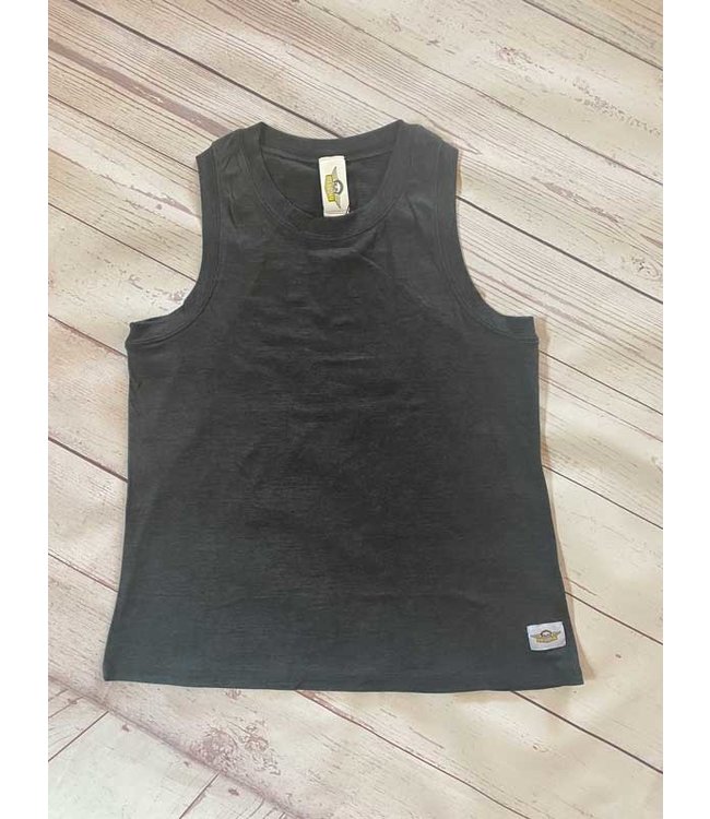 Womens High Neck Crop Performance Tech Tank Top