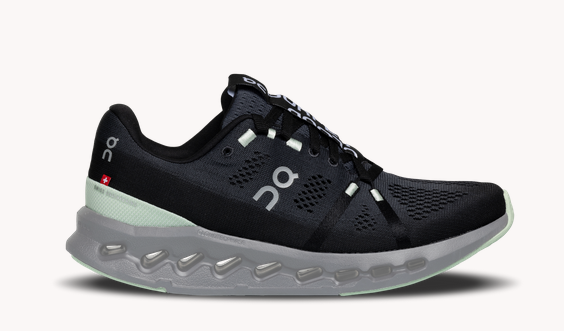 靴 ON Cloud Surfer Black 25.0 Womens Cloudsurfer - RUNdetroit