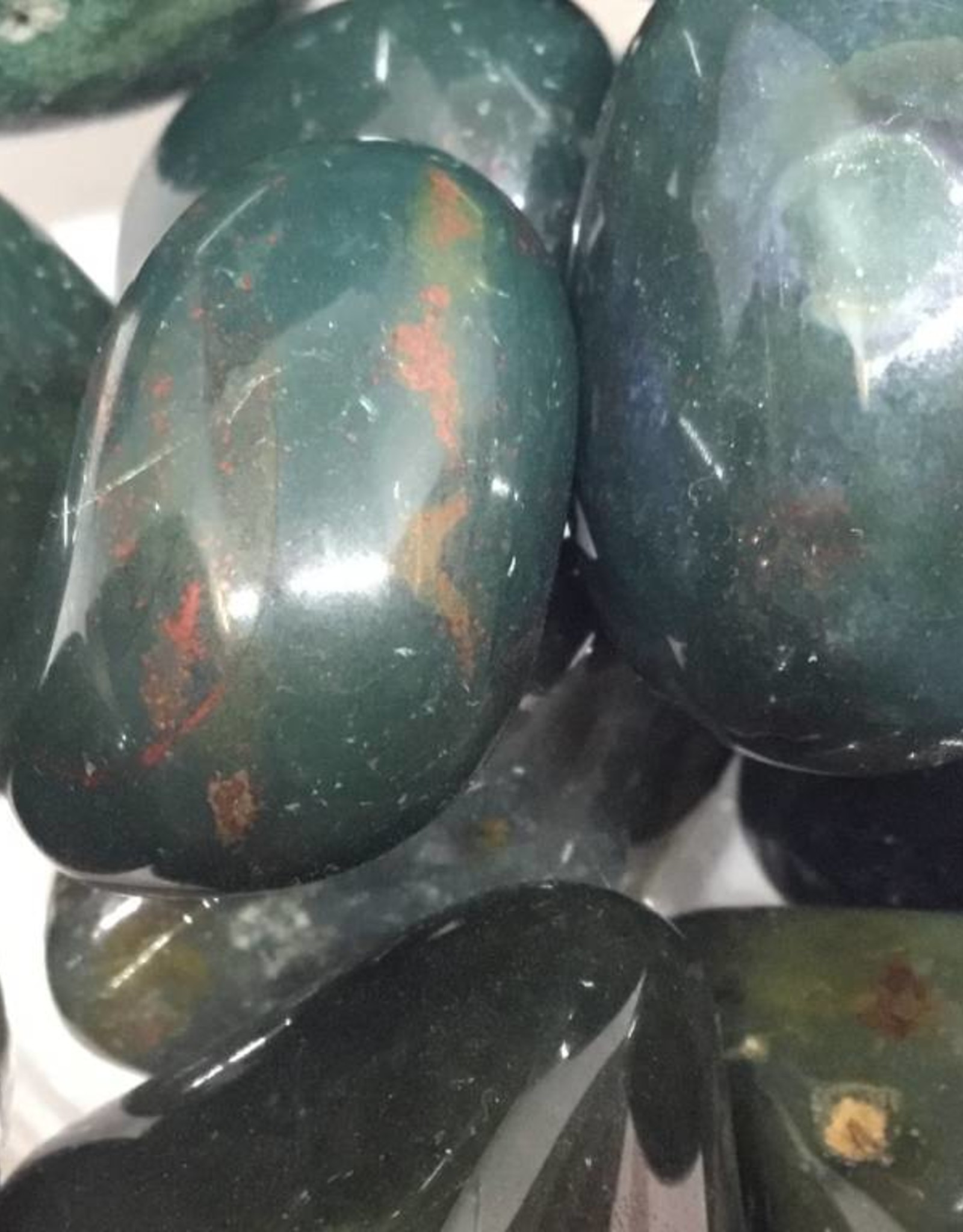 Bloodstone - tumbled stone Large