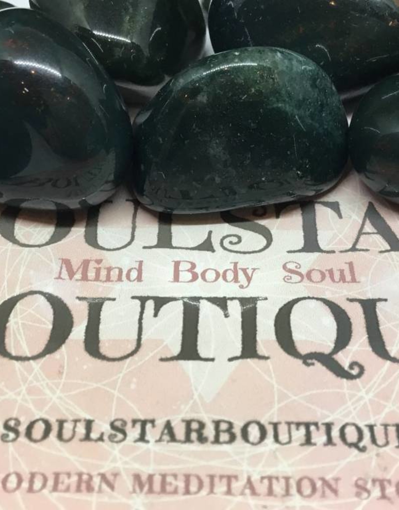 Bloodstone - tumbled stone Large