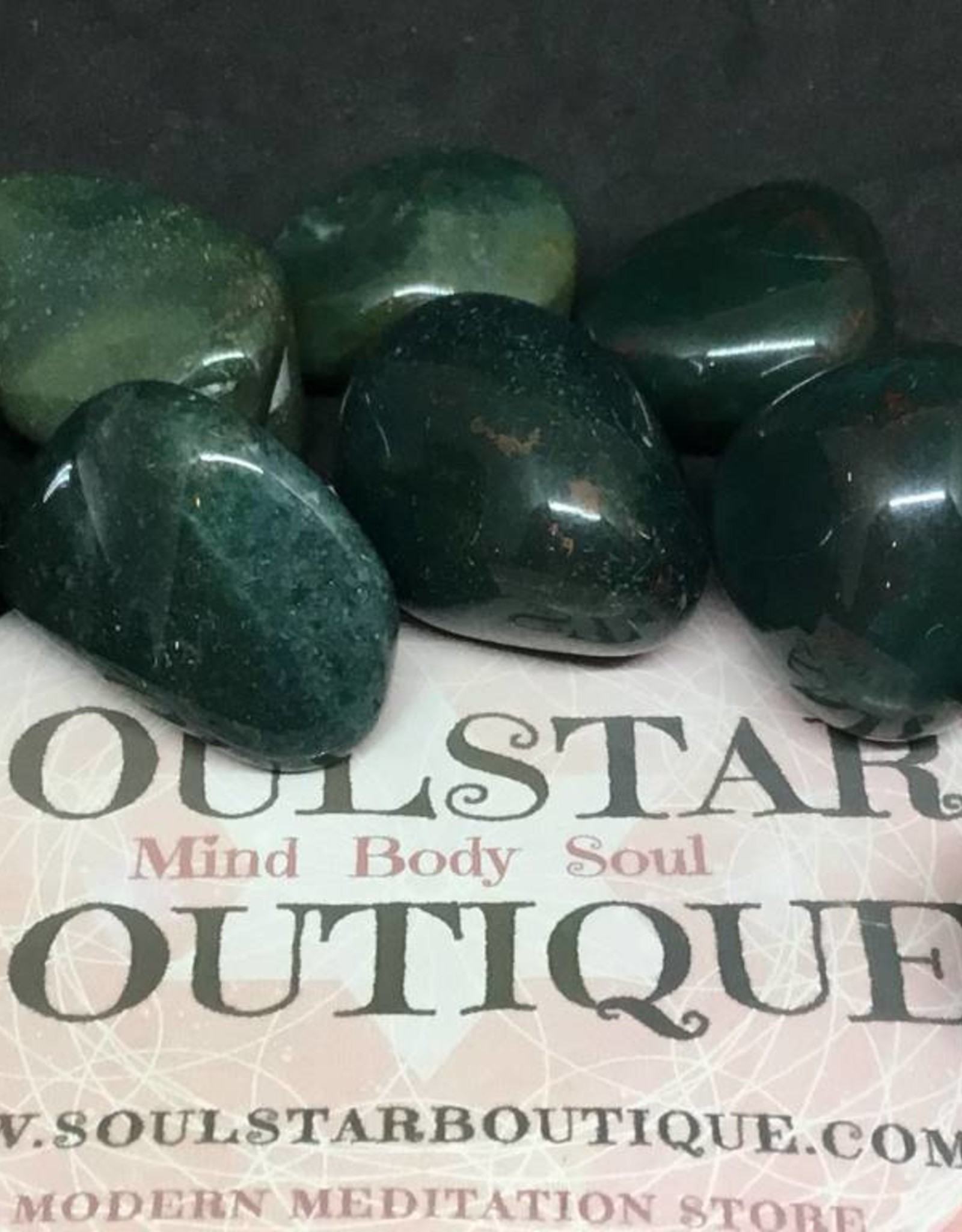 Bloodstone - tumbled stone Large