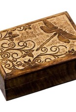 Dragonfly - Carved Wood Box (5X7)