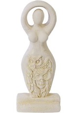 Gypsum Goddess Owl Statue 5.5"