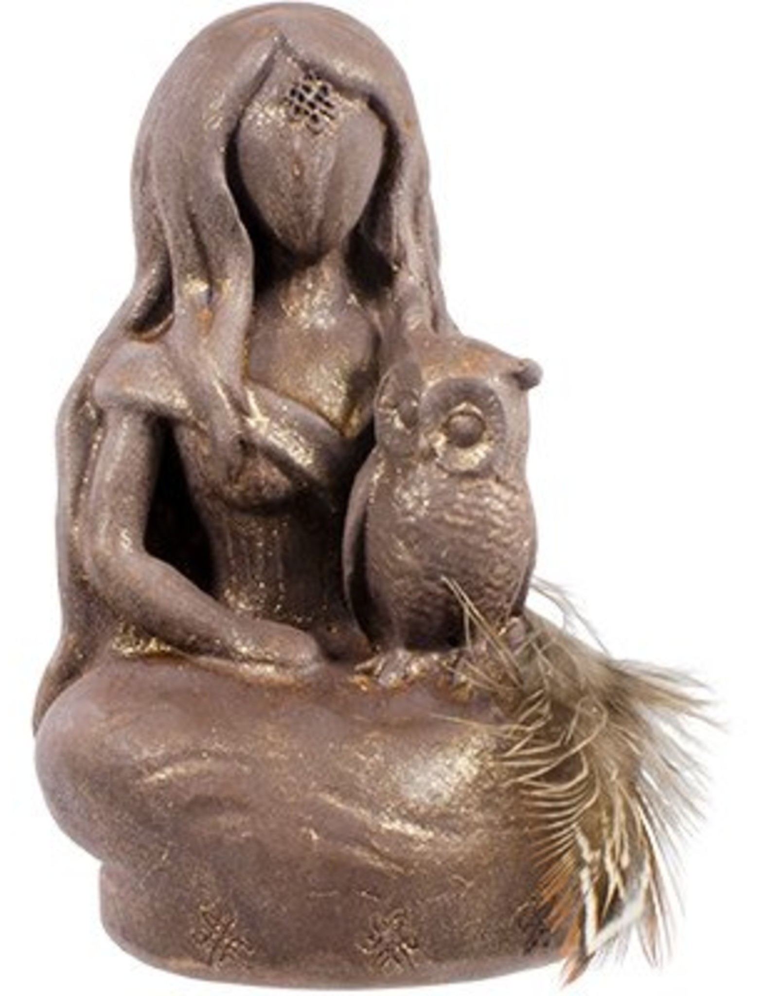 Athena Owl Goddess statue 3''