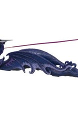 Dragon  - Poly Incense Holder - Purple W/Ball