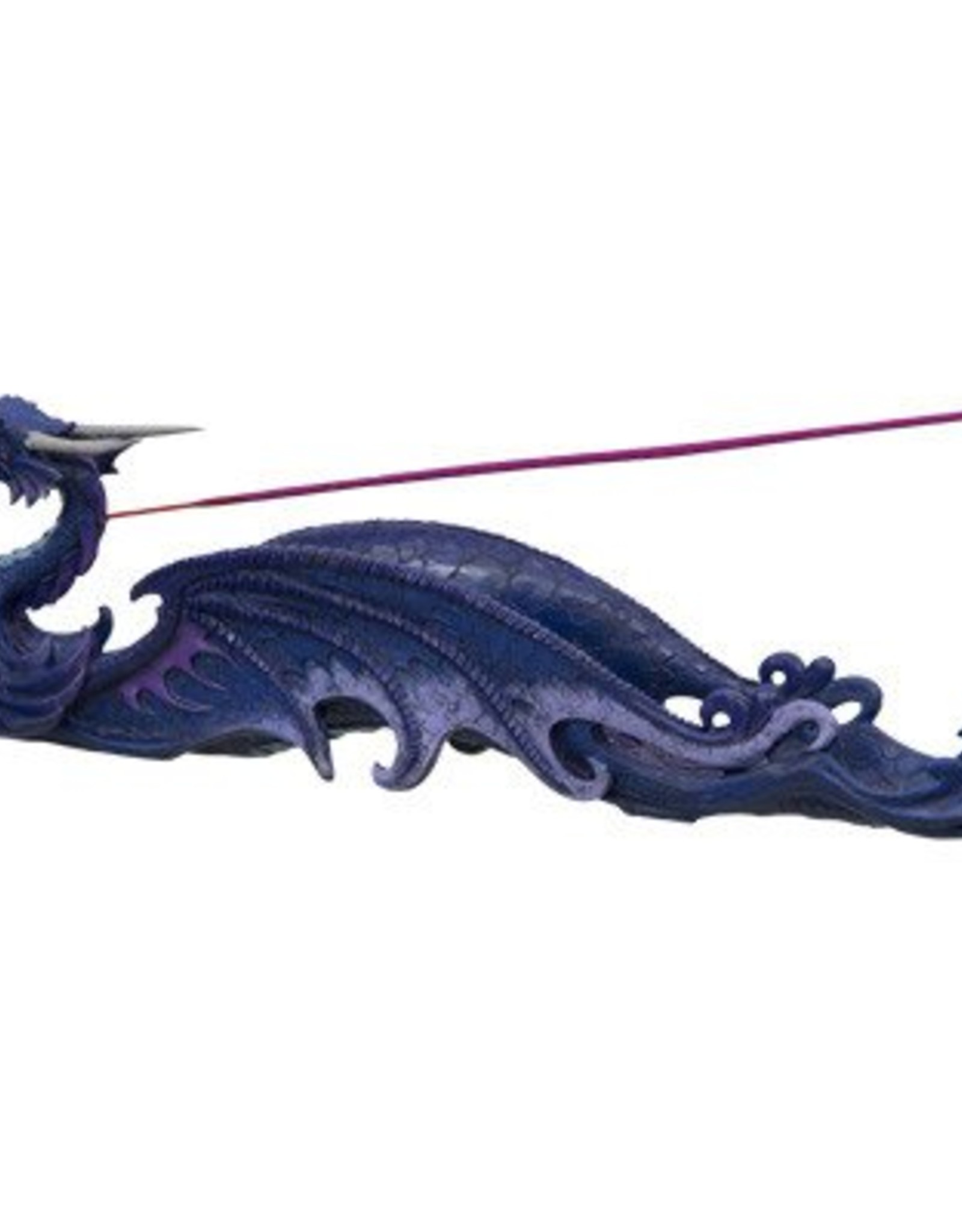Dragon  - Poly Incense Holder - Purple W/Ball