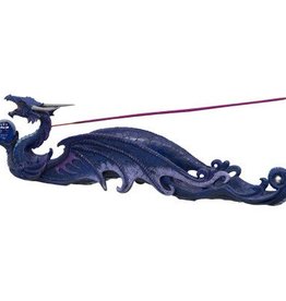 Dragon  - Poly Incense Holder - Purple W/Ball