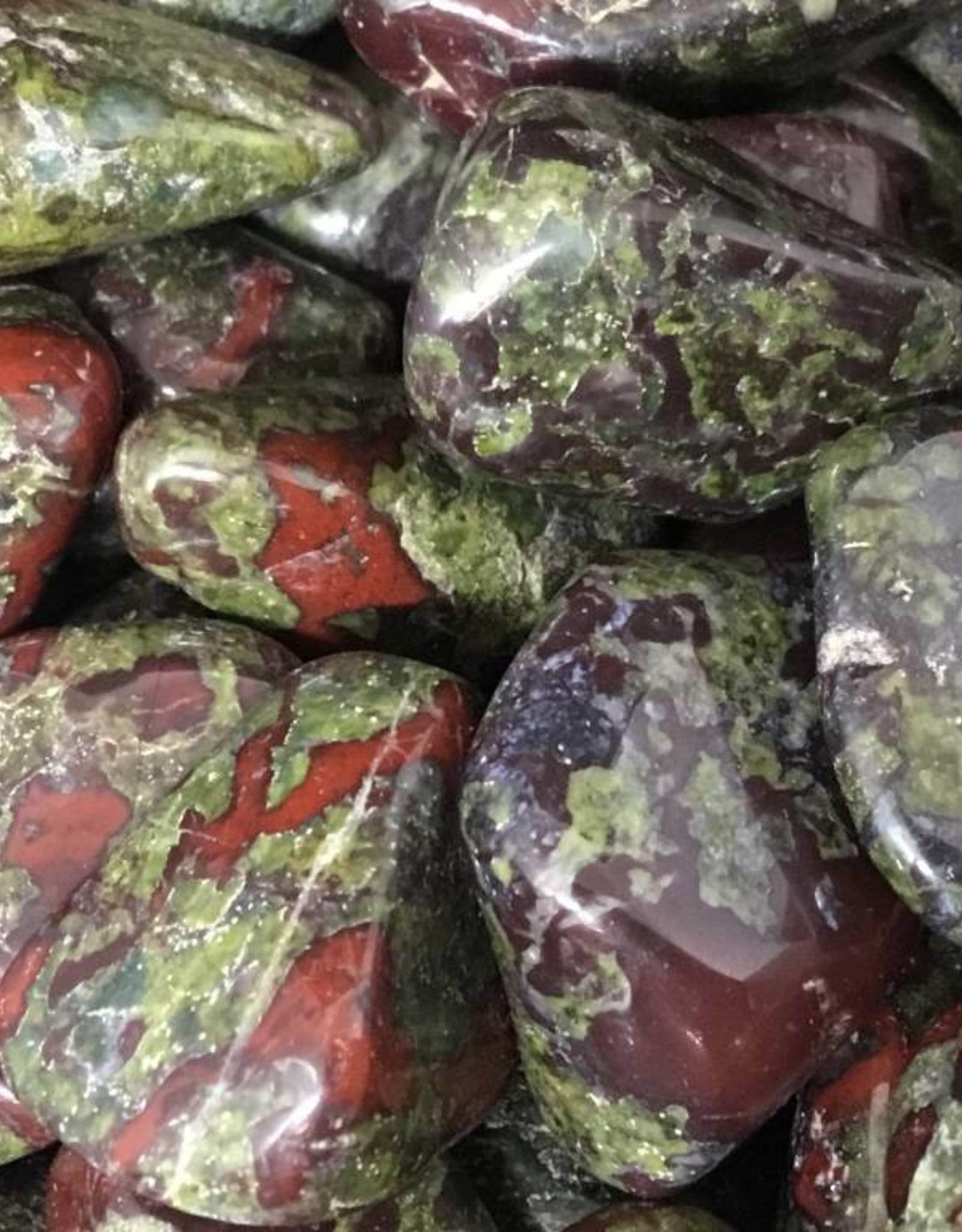 Dragon Jasper Tumbled Stone