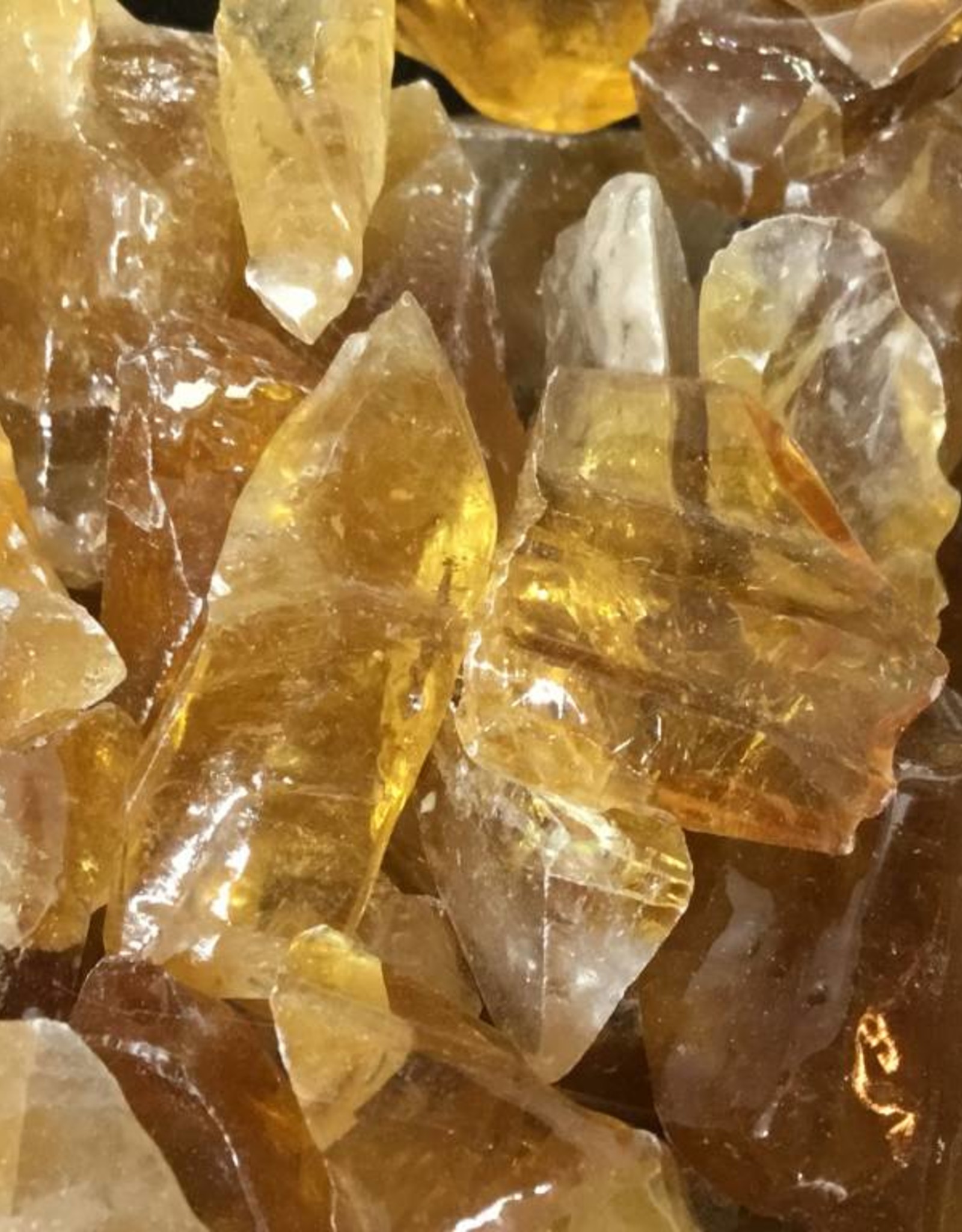Honey Calcite Raw chunks