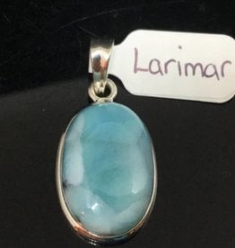 Larimar Silver Pendant