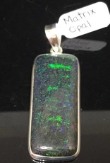 Matrix Opal Silver Pendant