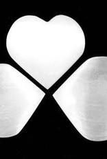 Selenite (Satin Spar) Heart 14 cm Charging Plate