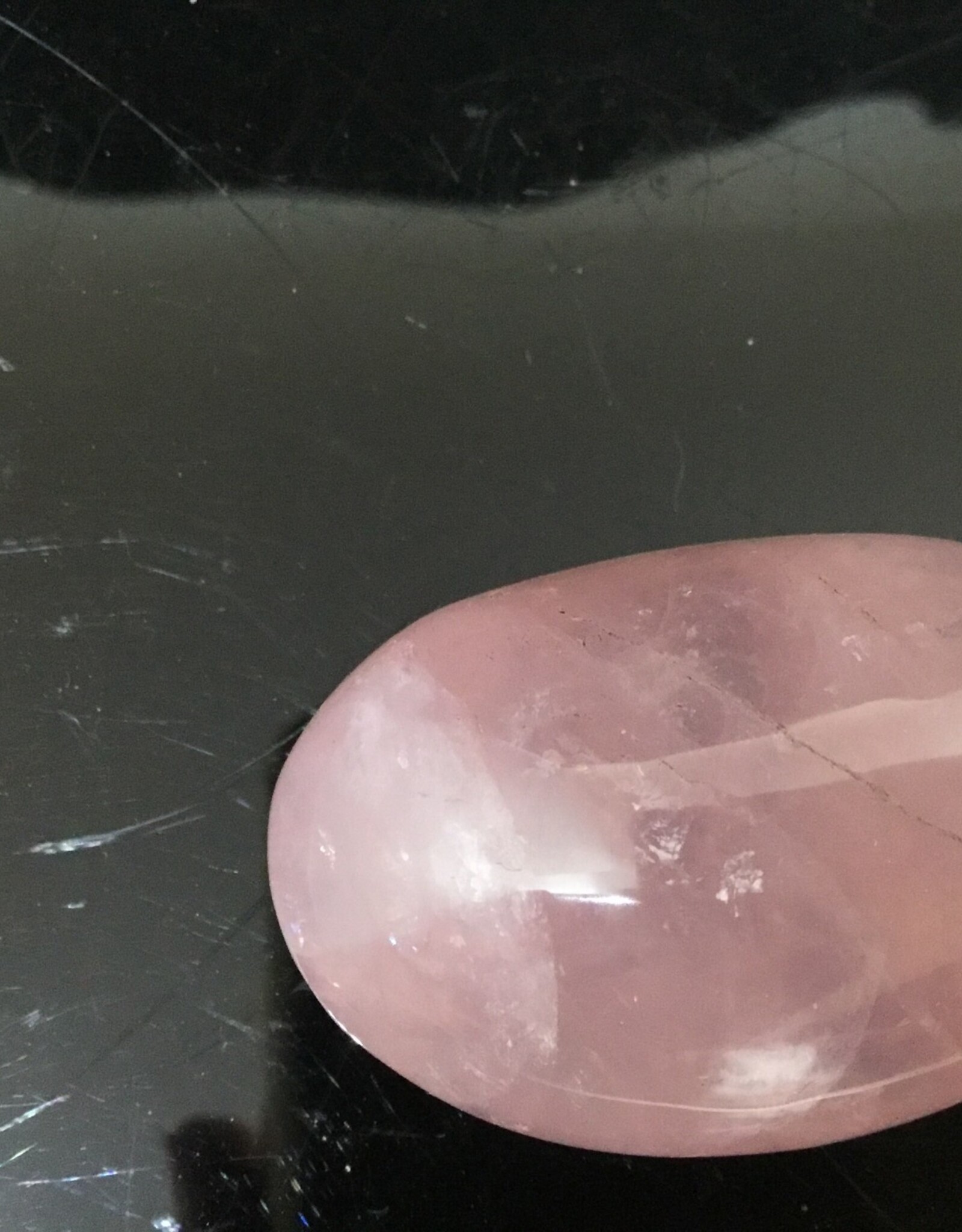 Rose Quartz Palm Stone